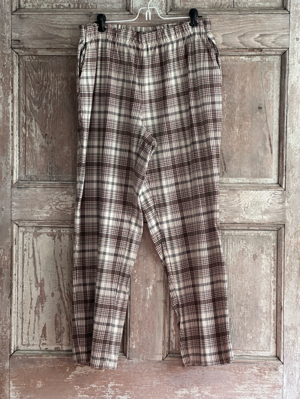 Lands' End Women’s Brown, White, and Yellow Starfish Pants